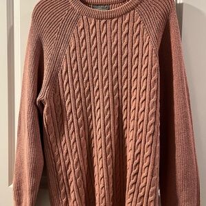 Primark Women's Cable Knit Sweater - Dusty Rose